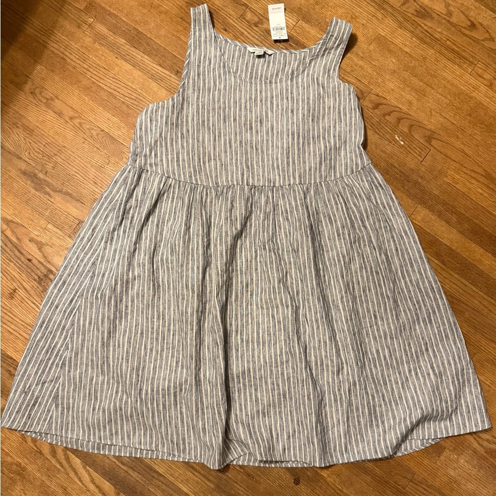 American Eagle Gray Striped Dress